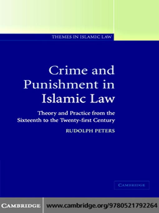 Cover image for Crime and Punishment in Islamic Law